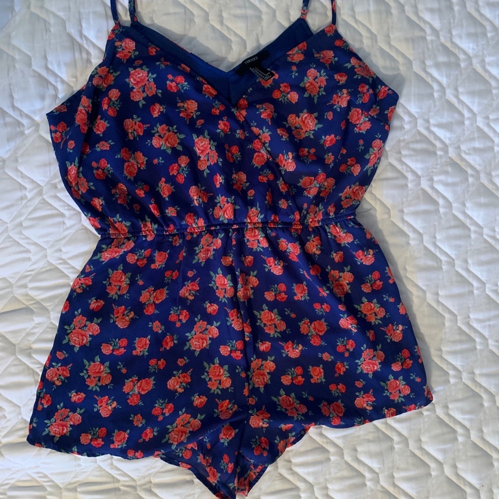 Forever 21 spaghetti strap short romper